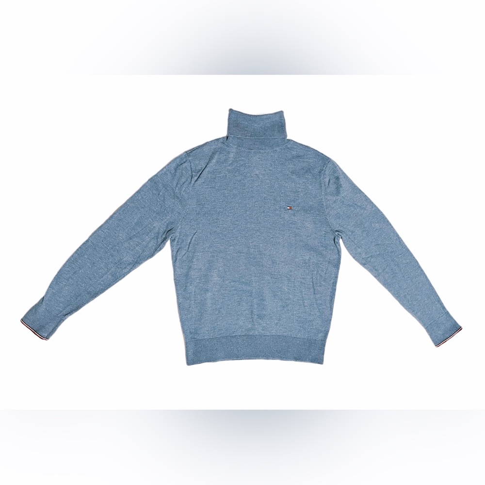 Tommy Hilfiger Men's Fitted Turtleneck Pullover Lightweight Roll Neck Sweater XS